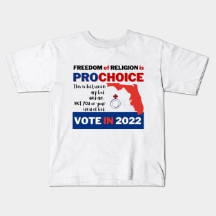 Prochoice in Florida Vote 2022 Kids T-Shirt